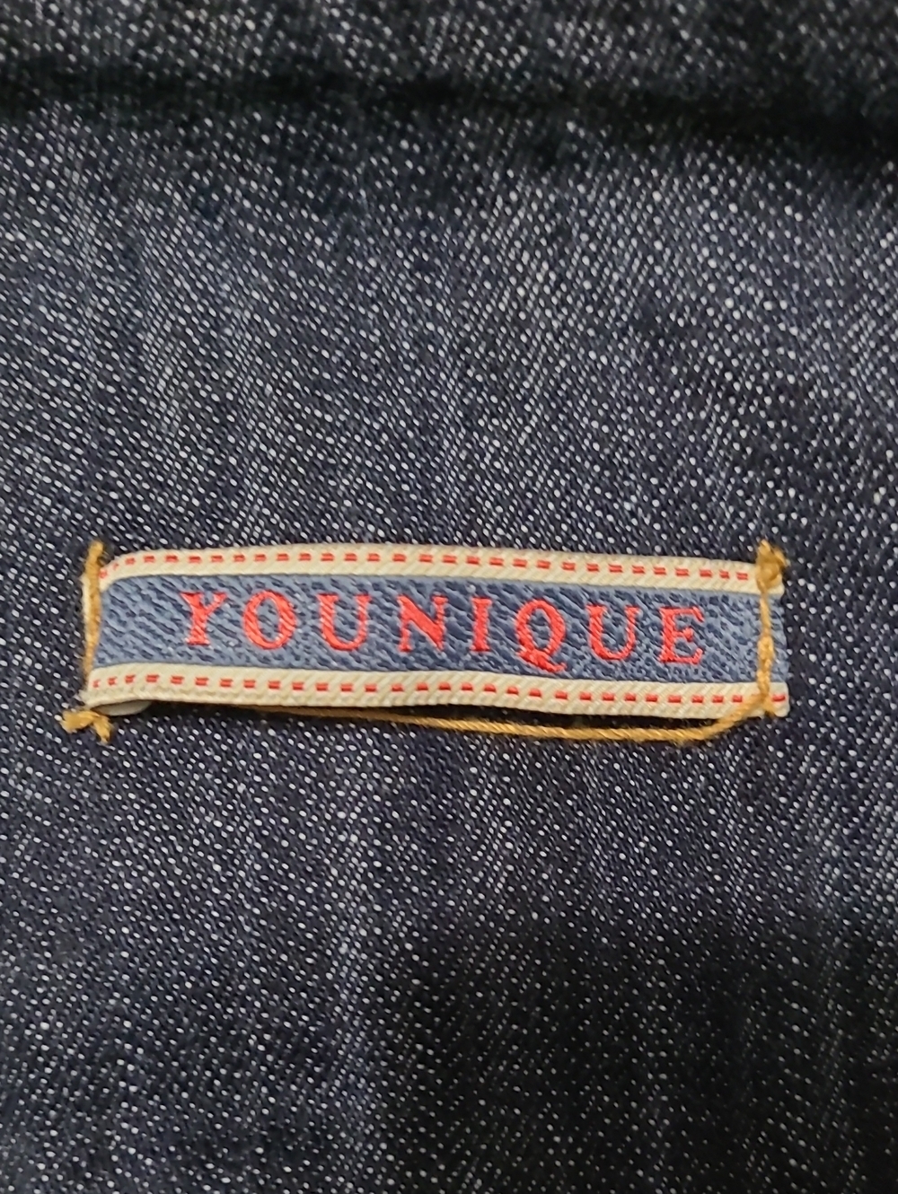 VINTAGE Younique High-Waist Wide Leg Y2K Jeans with Gold Button Detail size 9 - Picture 5 of 11
